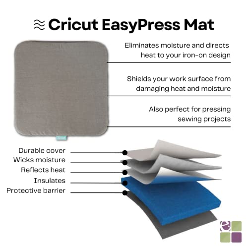 Cricut EasyPress 3 9x9 with Infusible Ink Sheets & Pens, Coasters and 20x16 Heat Mat Bundle - Beginner DIY Project Kit for Home Decor Projects and - WoodArtSupply