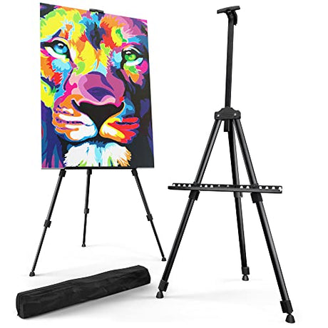 Portable Artist Easel Stand for Painting - Adjustable Height Painting Easel with Bag - Tabletop Art Easel for Painting Canvas Stand, Poster Stand & T-SIGN