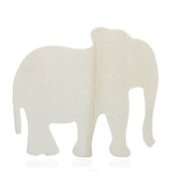 Pack of 24 Unfinished Wood Elephant Cutouts by Factory Direct Craft - Blank Wooden Elephant Shapes to Turn into Wildlife Zoo Animals, African or Factory Direct Craft