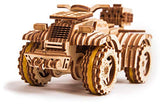 Wood Trick ATV Quad Bike Toy Mechanical Wooden Model Kit for Adults and Kids to Build - 7x4″ - 3D Wooden Puzzle - STEM Toys for Boys and Girls Wood Trick