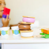 Melissa & Doug Wooden Frozen Treats Ice Cream Play Set (24 pcs) - Play Food and Accessories Melissa & Doug