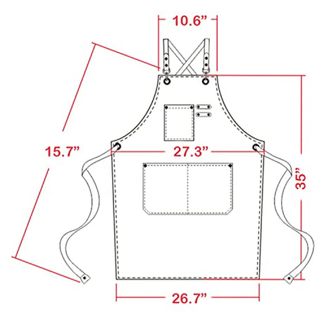 carrotez Adjustable Over sized Plus Size Canvas Apron with Pockets Men and Women Aprons carrotez