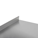 FAHKNS Commercial Stainless Steel Prep Worktable 72 x 30 in Sturdy Durable Baffle and Undershelf Restaurant Kitchen Practical Adjustable Workbench FAHKNS