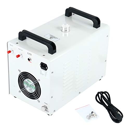 Homend 110V Industrial Water Chiller 9L Capacity CW-3000 Thermolysis Type Cooling Chiller for 60W 80W Laser Engraving Machine - WoodArtSupply