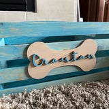 Unfinished Wood Dog Bone Shape - Animal - Pet - Craft - up to 24" DIY 5" / 1/2" 24 Hour Crafts