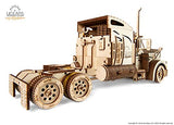 UGEARS Models 3-D Wooden Puzzle - Mechanical Heavy Boy Truck VM-03 Wooden Model Kit for Adults and Teens UGEARS