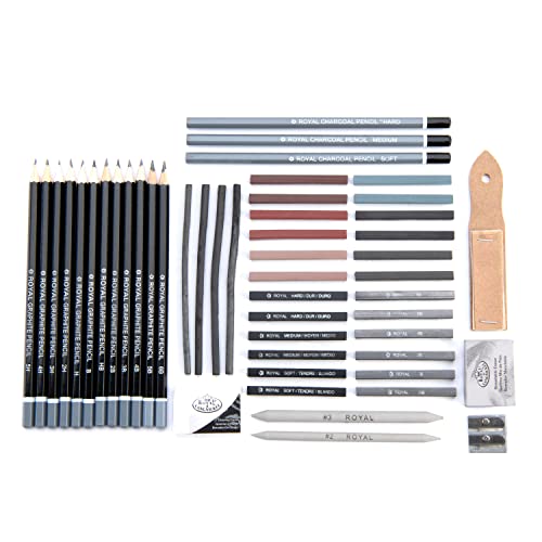 Royal & Langnickel RSET-SKET1600 Premier Sketch Pencil Art Set, 51-Piece Royal & Langnickel