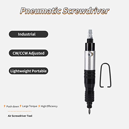 Industrial Pneumatic Screwdriver,Professional Handhold Pneumatic Screwdriver,Lightweight Portable Pneumatic Screwdriver,1200Rpm Cw/Ccw Air Liccx