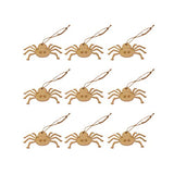 LIOOBO 20PCS Halloween Ghost Festival Decoration Props Puzzle Graffiti Wood Chip Spider Wooden Pendant for Arts and DIY Crafts Creative Decorations LIOOBO