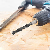 Gunpla 8pcs Wood Drill Bits Set, Carbon Steel Twist Brad Point Drill Bits Woodworking Bore Holes Durable Drilling Tools Kit with Storage Case for Gunpla