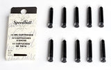 Speedball 002905 Fountain Pen Ink Cartridges Set - Cartridges for Speedball Fountain Pens -10 Black Cartridges Speedball