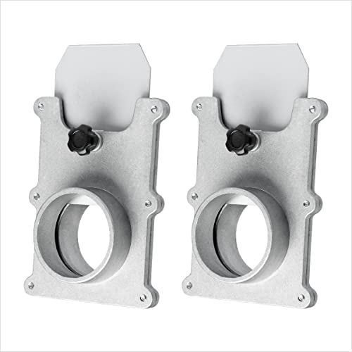 POWERTEC 70134-P2 2-1/2-Inch Aluminum Blast Gate for Dust Collector, Dust Collection Fittings - 2 PK POWERTEC