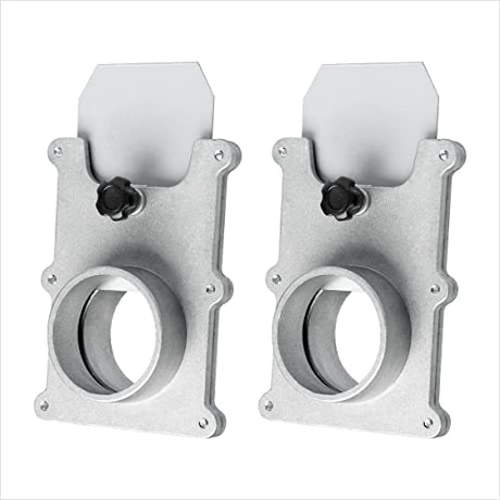 POWERTEC 70134-P2 2-1/2-Inch Aluminum Blast Gate for Dust Collector, Dust Collection Fittings - 2 PK POWERTEC