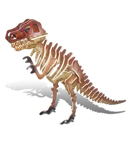 Puzzled T-Rex 3D Jigsaw Puzzle (28-Piece), 13 x 3 x 9.5 - WoodArtSupply