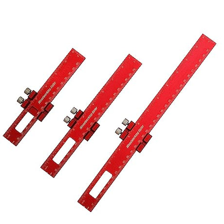 CNCZJM Precision Pocket Ruler, Exquisite Woodworking Ruler, Aluminum Alloy Ruler 3Pcs,7/9/13Inch,Woodworking Tools,Metal Rulers with Slide CNCZJM