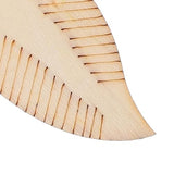 KALLORY 1 Set Wood Earrings Blank Unfinished Wood Earrings Teardrop Ellipse Pendants Sublimation Earring Blanks Wooden Earring Blank for Women Girls KALLORY