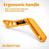 POWERTEC 71337P2 Deluxe Magnetic Push Stick for Table Saws, Router Tables, Band Saws & Jointers, Dual Ergonomic Handles w/Max Grip, Hand Protection POWERTEC