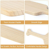 BATTIFE 2Pack 15 Inch Greek Fraternity Paddle, Unfinished Solid Pine Wood Paddles, Wooden Sorority Frat Paddle for Arts Crafts BATTIFE