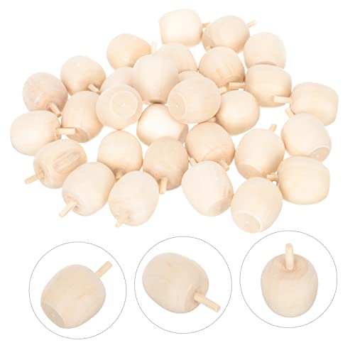 NOLITOY 90 Pcs Wooden DIY Artificial Apples Unfinished Wood Peg Dolls Unfinished Wood Craft Mushroom Unfinished Wooden Craftsc Fairy Toadstools NOLITOY