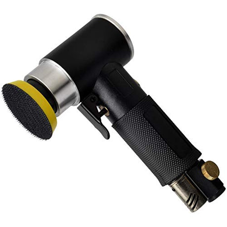 48 Pcs mini random orbital air sander kit, high-speed mini air sander polisher, Includes 1-inch and 2-inch and 3-inch polisher pad kit polishing WoodArtSupply