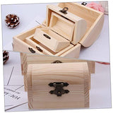 VOSAREA 9 pcs wooden box jewelry organizer tray strawberry decor craft storage DIY wooden unfinished wooden jewelry case handmade gifts wood gifts VOSAREA