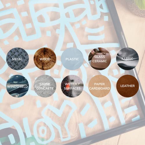 8 Posca Paint Markers, 5M Medium Markers with Reversible Tips, Marker Set of Acrylic Paint Pens | Posca Pens for Art Supplies, Fabric Paint, Fabric Uni Posca