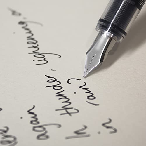 Zebra Fuente - Disposable Fountain Pen - Black, Blue, Red, Green, & Violet Ink - Pack of 5 Zebra Pen