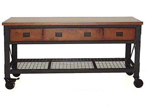 Duramax Rolling Workbench Furniture 72 in. x 24 in. with 3 Drawers, for Home, Garage, Workshop DURAMAX