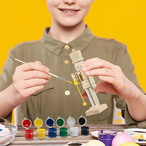 2Sets Christmas Nutcracker unpainted Nutcracker Unfinished Wood Nutcracker Christmas Table Decorations Tall Nutcracker Decorations Xmas Gift Indoor ifundom