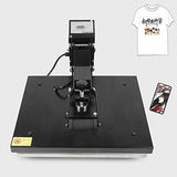 Heat Press Machine, 16 x 20 Inch T-Shirt Sublimation Heat Press Transfer Machine,Digital Industrial DIY Clamshell T-Shirt Sublimation Transfer, 110V TdiriNar
