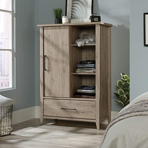 Sauder Summit Station Armoire, L: 36.77" x W: 18.15" x H: 54.53", Laurel Oak Sauder