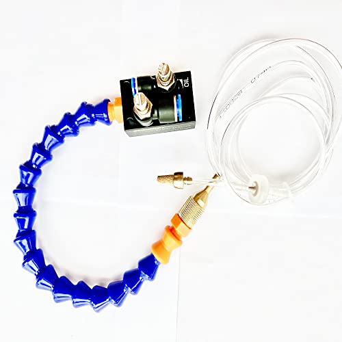 BACHIN Upgrade Version Mist Coolant Lubrication Spray System for Metal Cutting Engraving Cooling Sprayer Machine for Air Pipe CNC Lathe Milling Drill BACHIN