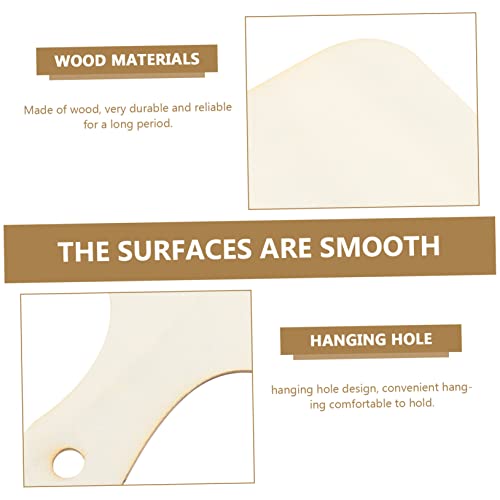 COHEALI 2pcs Diy Tray Pizza Tools Ketchup Bottles Squeeze Small Serving Board Pizza Paddle 14 Inch Unfinished Wood Paddle Unfinished Cutting Board COHEALI