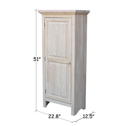 IC International Concepts Single Jelly Cabinet, 51-Inch, Unfinished IC International Concepts