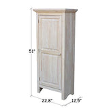 IC International Concepts Single Jelly Cabinet, 51-Inch, Unfinished IC International Concepts