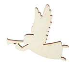 Factory Direct Craft Pack of 24 Unfinished Wood Angel with Trumpet Cutouts - Christmas Angel Wooden Shapes for Holiday Crafts and Winter Decorations Factory Direct Craft