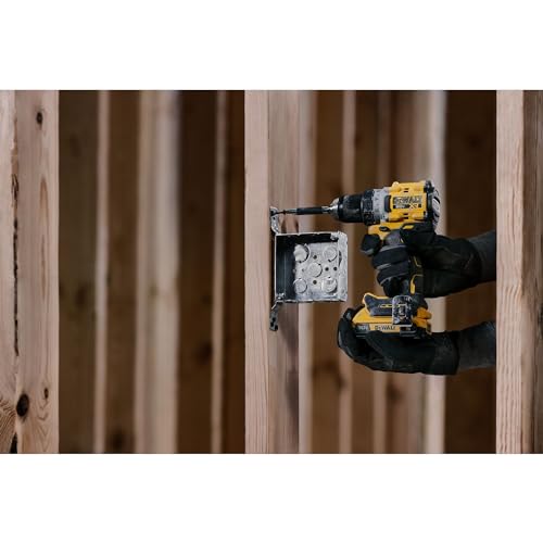 DEWALT 20V MAX XR Cordless Drill / Driver Kit, Brushless, Compact, with 2 Batteries and Charger (DCD800D2) - WoodArtSupply