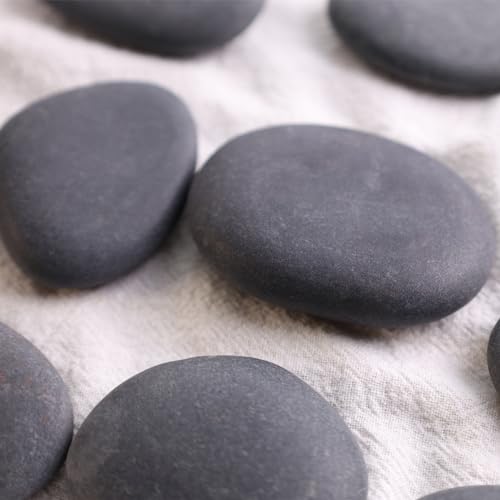 BigOtters 10PCS Painting Rocks, Dark River Rocks for Painting, 1"-3" DIY Rocks Flat Smooth Kindness Rocks for Arts DIY Crafts, Hand Picked - WoodArtSupply