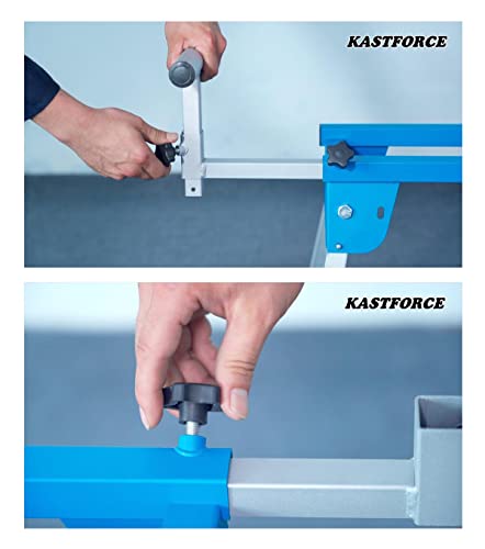 KASTFORCE KF3001 Portable Miter Saw Stand 500 lbs /226kg Loading Capacity Heavy-Duty With Max Mounting Base Size 24" x 19" /610x483mm Available for - WoodArtSupply