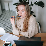 WY WENYUAN Writing Pens, Fine Point Smooth, Personalized Ballpoint Pens Bulk, Flair Teacher Pens, Black Ink 1.0 mm Journaling Pen, Aesthetic Gift WY WENYUAN