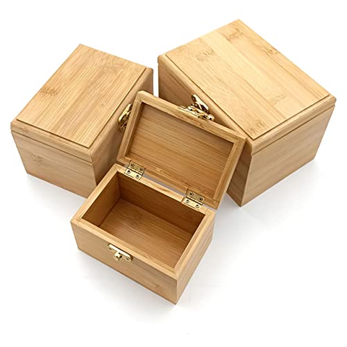 ARTIBETTER 1pc Box Wooden Storage Box Small Jewelry Cabinet with Lock Makeup Organizer for Drawer Unfinished Small Jewelry Storage Organizer Pen ARTIBETTER