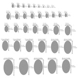 Aleks Melnyk #210 Metal Ellipse Template, Ellipse Stencil, Geometric Template, Ellipse Master, Art Oval Tool, Isometric Drawing Template, Lapidary, - WoodArtSupply