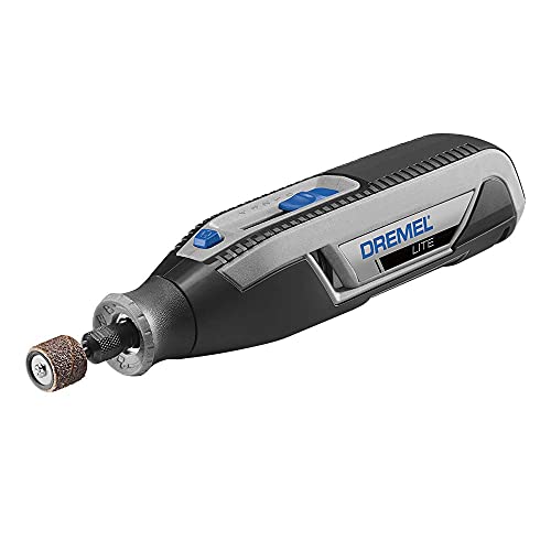 Dremel 7760 Lite Rechargeable Lightweight Design User-Friendly 8000 to 25000 RPM Single Cordless Rotary Tool with Soft Grip for Easy and Comfortable - WoodArtSupply