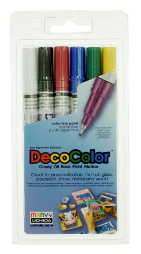 Uchida Of America DecoColor Paint Marker, 6 per Set UCHIDA