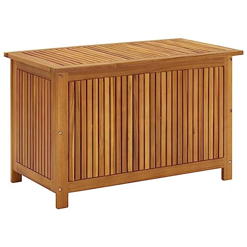 Patio Storage Box 35.4"x19.7"x22.8" Solid Acacia Wood vidaXL