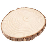 DIKNAAM 12 PCS 6-7 Inches Unfinished Natural Wood Slices, Natural Wood Coasters with Bark, Wooden Circles for DIY Arts and Crafts, Christmas FUNSUEI
