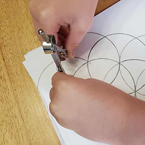 Metal Geometry Kit Set, 13PCS Math Compass and Protractors Geometry Drawing Tool Precision Set Graphic Compasses Triangle Rulers Pencils Protractor Ysglory