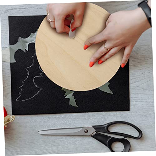 COHEALI 3pcs Painting Board Wooden Coins Unfinished Wood Rounds Craft Blanks Unfinished Wood Circle Wood Blank Rounds Writing Coasters Wood COHEALI