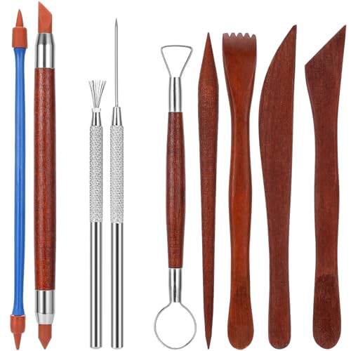 Blisstime Clay Scultping Tools 30Pcs, Pottery Tools Clay Tools Sculpting Ceramic Tools, Basic Pottery Tool Kit Clay Carving Tools Clay Tool Kit with - WoodArtSupply