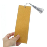 Tofficu 5pcs Paper Bookmarks Handwriting Books Blank Bookmarks Cotton Thread Bookmarks for Book Lovers Unfinished Page Markers Calligraphy Bookmark Tofficu